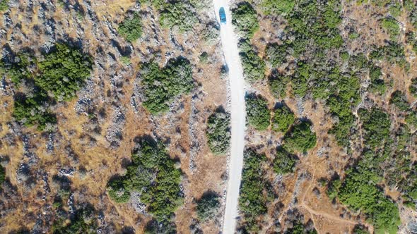 Aerial View of Kalydon Island, Crete, Greece