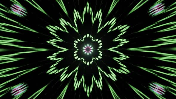 Abstract geometric animation. Neon lights. Loop able. Music background.