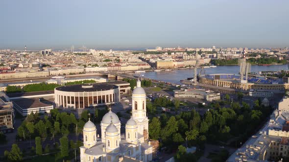 Aerial View Of St.Vladimir's  Cathedral, Saint Petersburg 204
