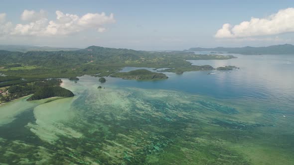 Seascape with Beach and Sea. Philippines, Luzon