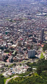 Bogota Aerial Vertical View