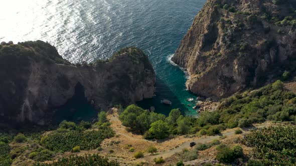 Blue Lagoon in Turkey Filmed on a Drone