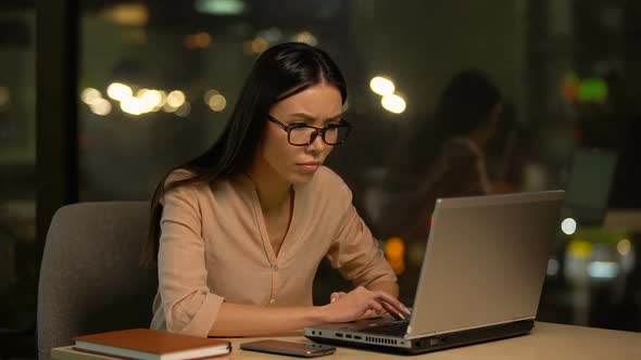 Woman Furious About Unsuccessful Project, Hysterics on Stressful Job, Breakdown