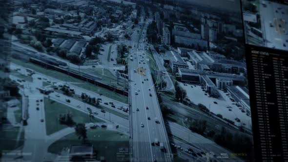 Identifying the Vehicle of the Criminal on a Highway Watching from the Drone