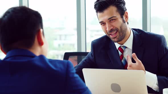 Job Seeker in Job Interview Meeting with Manager