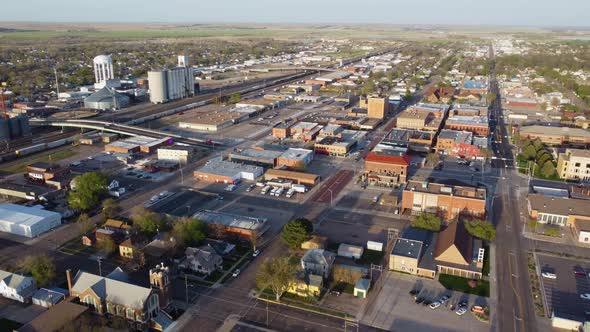 North Platte, Nebraska, downtown and surrounding town