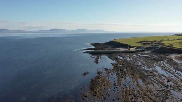 Aerial View of the Amazing Rocky Coast at Ballyederland By St Johns Point in County Donegal  Ireland