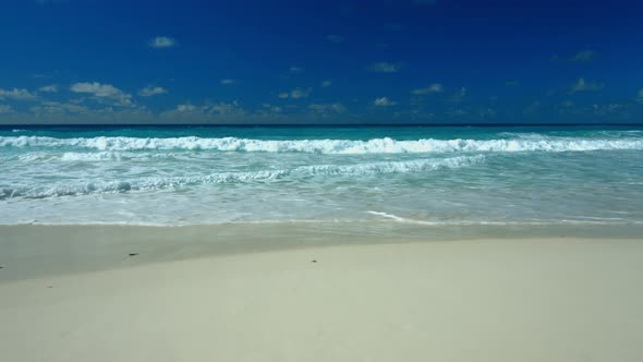 Walking Along Sandy Beach