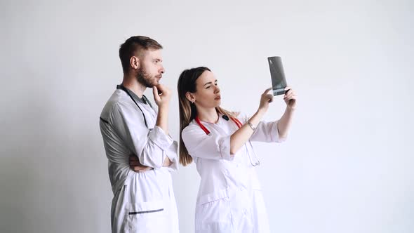 Doctor Video Footage - Female Doctor Holding An Xray Film