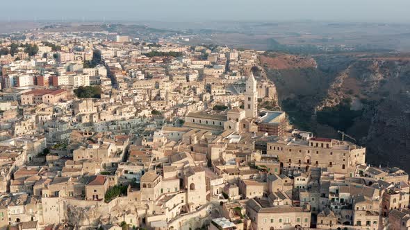 Aerial view of Matera