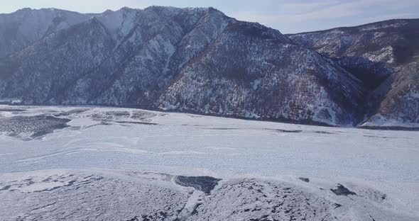 Aerial Panorama of Olkhon Island