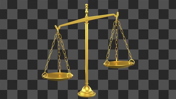 Balance Scales Gold Loop