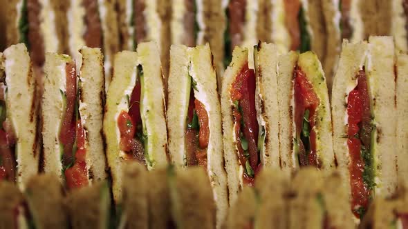 Club sandwiches delivery for party