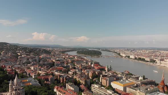 Budapest - Hungary travel from above flying with a DJI Mavic Air drone made in 4k 24 fps using ND fi
