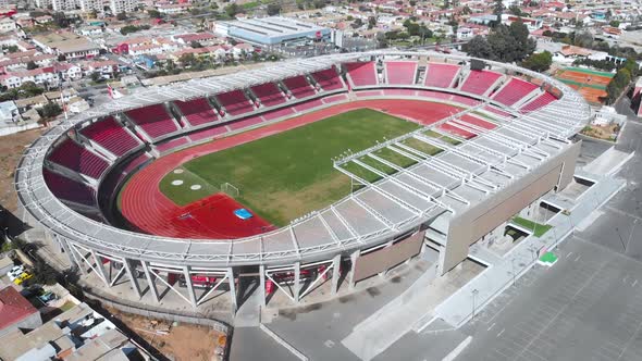 Football Stadium La Portada, Club Deportes La Serena (Chile, aerial view)