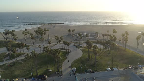 Aerial view of a park alt