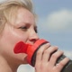 Female Drinking a Bottle of Water After Sport - VideoHive Item for Sale