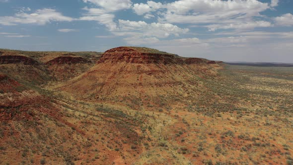 George Gill Range, Watarrka National Park, Petermann, Northern Territory, Australia 4K Aerial Drone