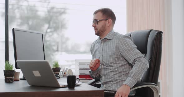 Businessman Have a Meeting with His Partner