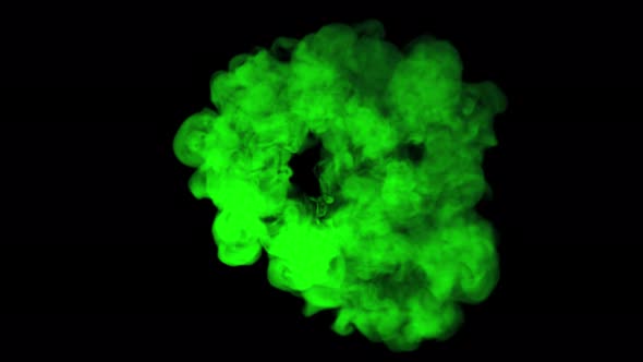 Green Smoke Circle 4K