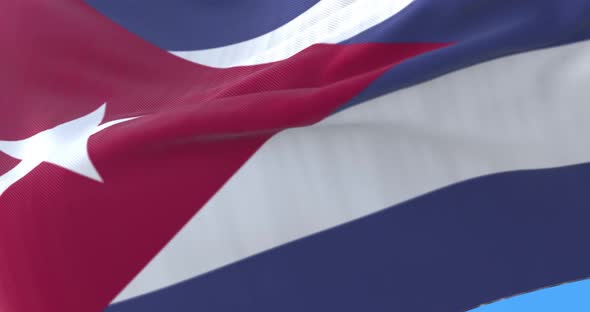 Flag of Cuba Waving