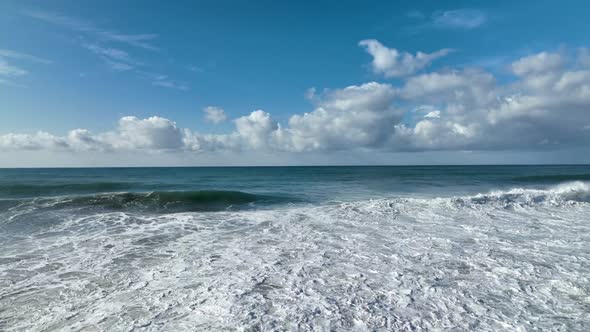 Dramatic Sea Texture  Filmed on a Drone