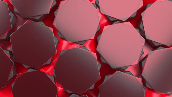 Hexagon Red Background