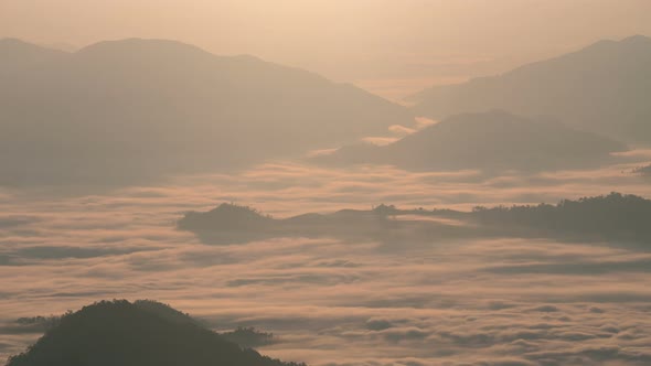 Fog With Mountain