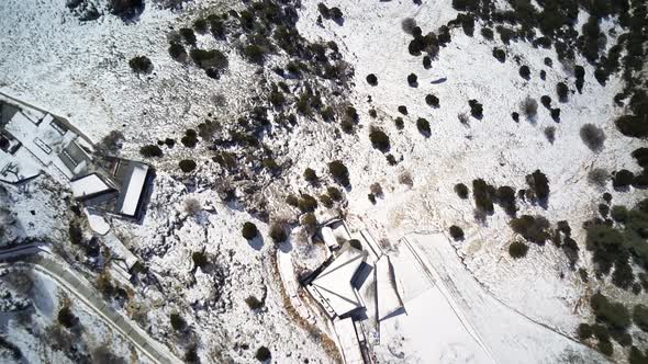 Drone view on world famous paragliding spot in Oludeniz, Fethiye, Turkey