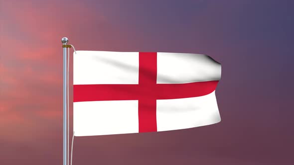 England Flag 4k