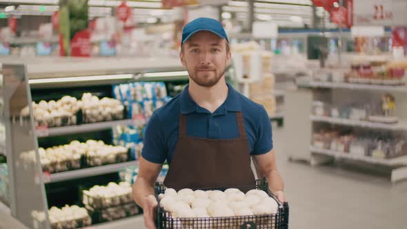 Portrait Of Grocery Seller