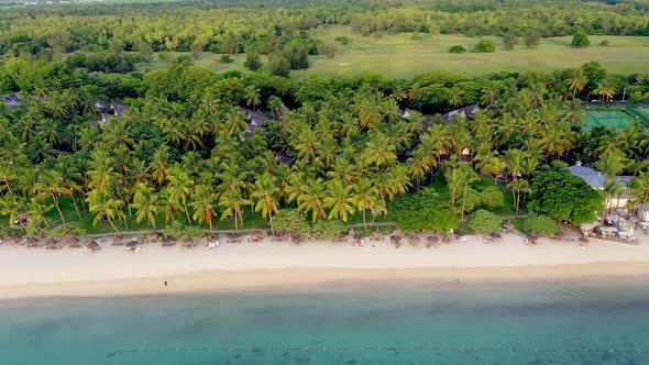 Beach and resort, Flic-en-Flac, Black River, Mauritius