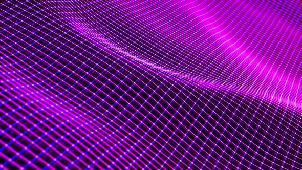 Neon Grid Wave