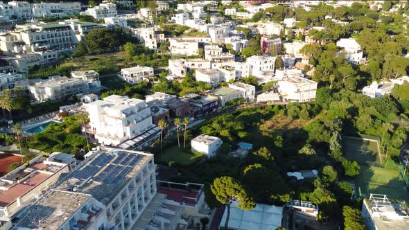 Capri Town at Sunset Italy