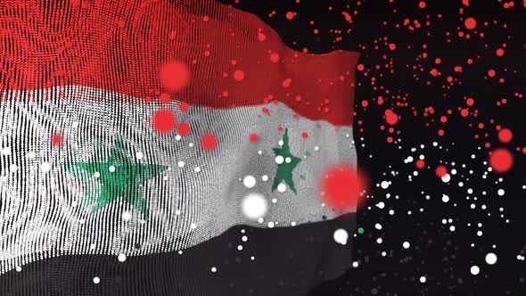 Syrian Flag Particle Animation