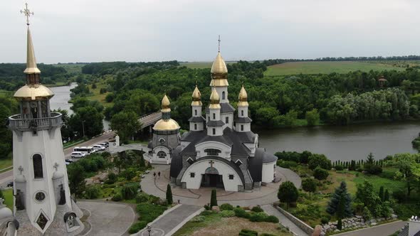 Flying Around The Saint Eugene Church