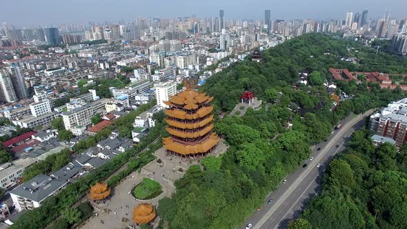 Aerial view of Wuhan city,China