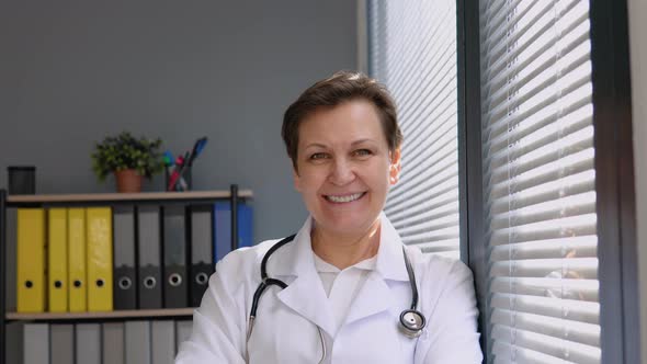 Positive General Practitioner Close Up Face Portrait