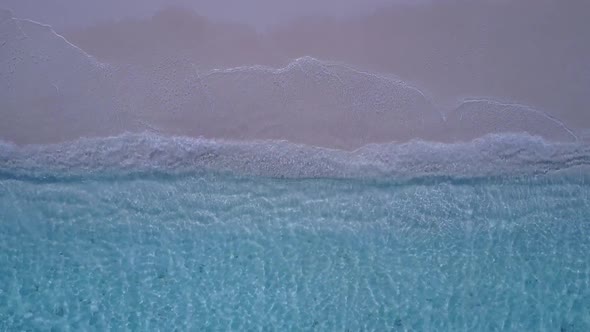 Drone aerial texture of lagoon beach time by blue sea and sand background