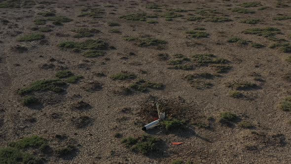 Missile Crash Site Aerial View