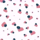USA flag inside a heart. Hearts rotating - VideoHive Item for Sale