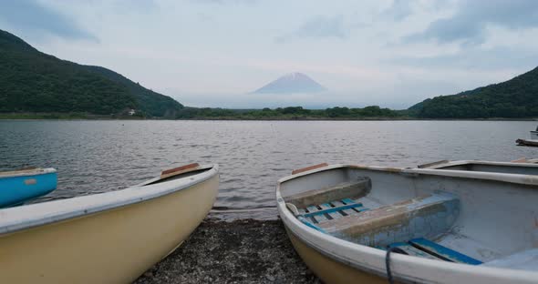 Shojiko in yamanashi of Japan