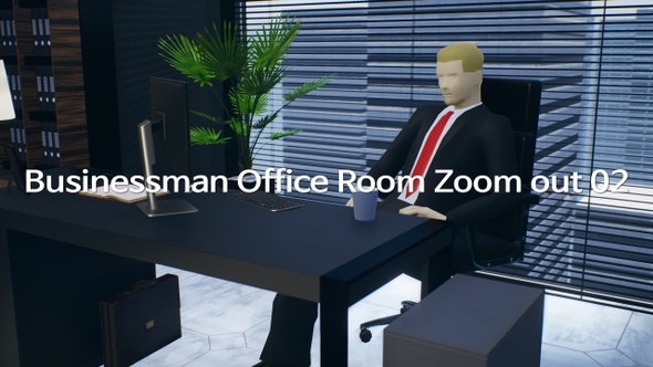 Businessman Office Room Zoom Out 02