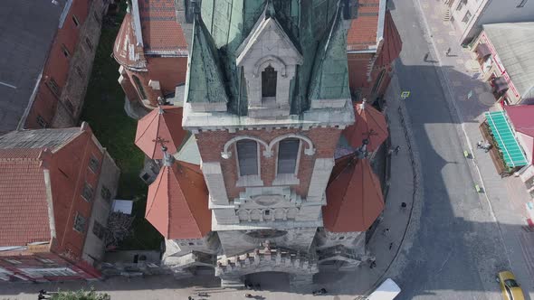 Bell tower of St. Stanislaus Church