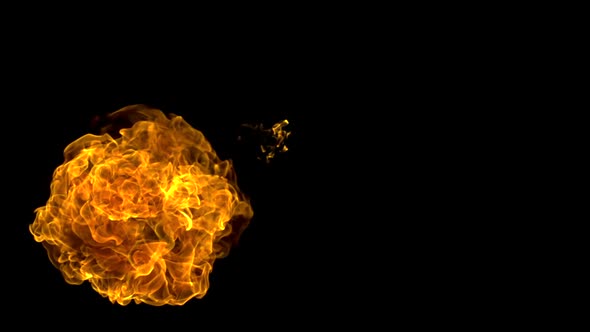 Fire ball explosion, Slow Motion