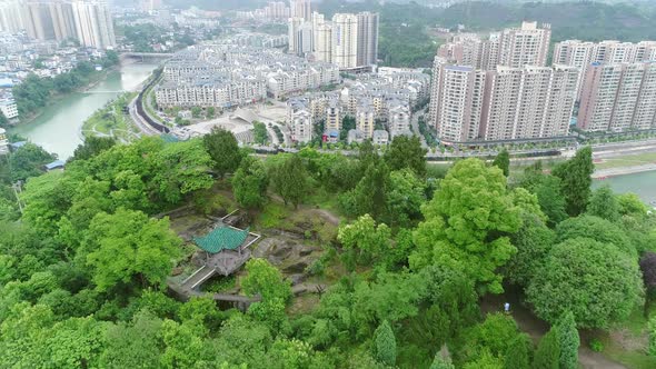 Aerial View of Songtao Miao Autonomous County, Guiyang, China