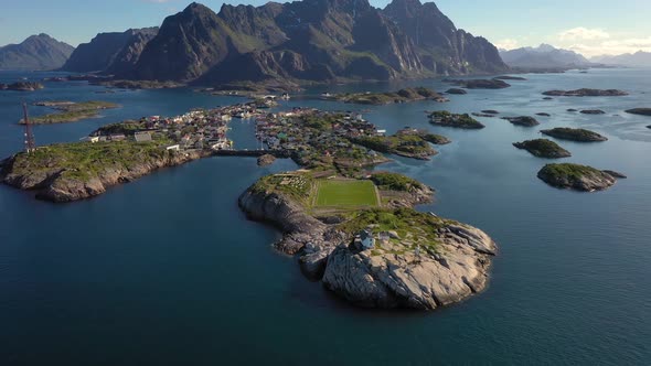 Henningsvaer Lofoten Is an Archipelago in the County of Nordland, Norway