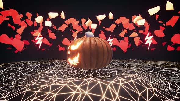 Halloween Pumpkin Lantern 4k