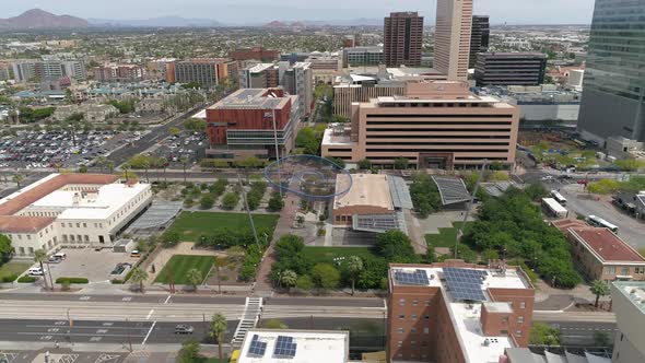 Aerial view of Phoenix Civic Space Park alt