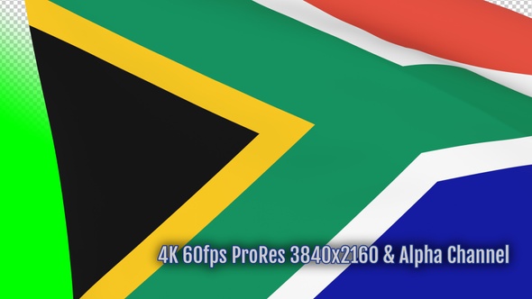 South African waving flag transition